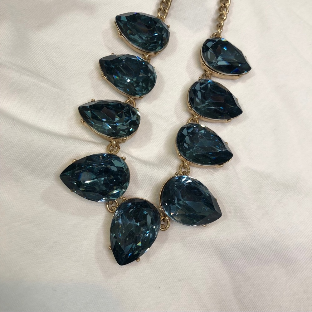 J.Crew blue statement necklace - Picture 2 of 3